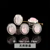 Cristal Natural Água-Marinha Forma Oval Liga Caixa Mágica Acessórios para Joias DIY Pulseira Produtos Semi-Acabados Atacado