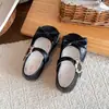 Zapatos de cuero versátiles para estudiantes para niñas para combinar con faldas, nuevos zapatos de princesa con lazo otoño 2026, zapatos de primavera y otoño para niñas