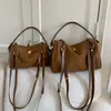 Bolso Cruzado de Hombro de Gamuza Relajado Estilo Coreano Bolsa Almohada de Gran Capacidad para Exportación Bolso Tote Retro Mate de Nicho