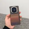 Funda Protectora de Teléfono Móvil con Patrón de Kevlar Adecuada para Huawei Matex7 X6 Ultra-Delgada con Succión Magnética Colección X5 Eje Central Anti-Caídas Carcasa Protectora de PC