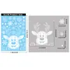 Pegatinas Navideñas de Amazon Invierno Blanco Papá Noel Pegatinas de Vidrio Creativas Copo de Nieve Muñeco de Nieve Pegatinas Electrostáticas