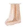 Pañuelo de seda estampado para primavera y verano, pañuelo de cuello fresco y elegante, pañuelo cuadrado para transmisión en vivo transfronteriza, protector de cuello, pañuelo versátil estilo coreano