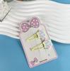 Horquilla Estrella de Cinco Puntas Accesorios para el Cabello de Niños Clip Lateral Estrella Estilo Coreano Bye Horquilla Clip para Flequillo Producto Semiterminado DIY Nuevo
