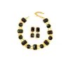 Lujo Ligero Sentido de Gama Alta Moda Vintage de Época Traje Elegante Transfronterizo Europeo y Americano Retro Collar Exagerado Pendientes para Mujer