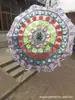 Suministros Sacrificiales para Funerales Soporte para Paraguas Estilo 2.18m Plegable Corona Bolso Tela Flor Hecho a Mano
