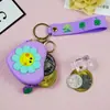 Bolsa de Monedas de Silicona de Dibujos Animados Creativos Bolsa para Auriculares Colgante para Llavero Venta al por Mayor Mini Bolsa Colgante para Llavero