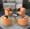 Sofás e Cadeiras de Lobby de Hotel de Luxo Leve, Cabines de Recepção para Área de Descanso de Negócios, Conjuntos de Mesa e Cadeiras para Recepção e Negociação de Escritório de Vendas