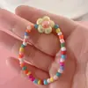 Pulseira de contas com tema de princesa de desenho animado fofa e charmosa, pulseira de joias infantis femininas em cores doces, atacado