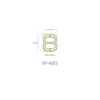 Ocho botones hebilla metálica ajustable accesorios de ferretería ropa interior traje de baño bikini sujetador ropa accesorios de botón trasero