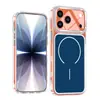 Nueva Funda Protectora Magnética de Acrílico de Alta Transparencia para iPhone 17Pro Max 17Pro Funda de Teléfono Brillante de Dos Tonos