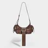 Bolso Biker de un solo hombro para debajo del brazo de moda 2026, Estilo Punk de Nicho, Bolso de Mano Versátil con Hebilla de Cinturón Tachonada