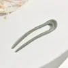 Horquilla de alta gama con forma de U y perla para mujer, horquilla moderna con cabeza esférica, accesorio para el cabello