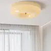 Lámpara de Techo para Dormitorio Estilo Crema Espectro Completo Lámpara de Estudio Retro Bauhaus Medieval Lámpara de Vidrio para Ojos Habitación Infantil