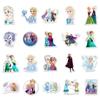 50 adesivos decorativos de grafite para mala, copo d'água, carro, com tema de princesa Elsa de desenho animado, atacado