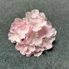 Manija de hortensia de simulación manojo rama única cinco cabezas de hortensia fotografía de boda hortensia macaron