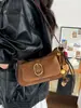 Bolsa de ombro retrô de alta qualidade para mulheres, nova coleção 2026, bolsa de mão de luxo nicho, bolsa de ombro, bolsa transversal para o outono/inverno