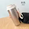Copo Térmico de Café Snowflake em Titânio Puro com Alça e Canudo de Titânio, Grande Capacidade, Alto Valor Estético, Copo de Titânio Portátil para Exterior