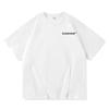 Explosões Transfronteiriças Camiseta de Algodão Pesado Masculina Estilo Hong Kong Solta Tamanho Grande Manga Curta Simples Camiseta Básica para Casais