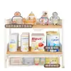 Estante para biberones, organizador de fórmula para bebés y vajilla, herramienta de preparación de comida para bebés de escritorio, estante de almacenamiento multicapa extraíble