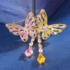 Broche, Borboletas com Franjas de Alto Padrão, Voando Juntas, Simples e Elegante, Broche de Borboleta de Alto Padrão, Corsage, Combinação para Roupas Atacado