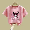 Camiseta de Manga Corta de Algodón Puro para Niñas 2026 Nuevo Estilo de Verano Top de Algodón Puro para Niñas Pequeñas Ropa de Verano Elegante de Manga Media para Niños Ins