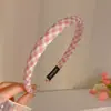 Diadema rosa de verano con calavera alta para niñas, diadema de presión para el cabello de temperamento dulce, pasador diario antideslizante, coleta para lavarse la cara