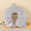 Almohada de Espuma Viscoelástica en Forma de U Almohada de Dibujos Animados en Forma de U logo Regalo para Actividad Almohada de Viaje Siesta Almohada Cervical para el Cuello