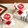 Decoraciones para pastel del Festival de Medio Otoño 2026: pegatinas de personajes de la suerte, goma suave, cinta del Festival de Medio Otoño, lazo y adornos para hornear