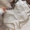 Cuecas Boxer Estilo Esportivo 100% Algodão para Meninas 10A Algodão de Bebê Antibacteriano Cor Sólida Bloqueio de Cor Estilo Menina Respirável Amigo da Pele
