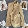 Blazer Verde Aguacate para Mujer Primavera y Otoño 2026 Nuevo Casual Elegante Estilo Callejero Versión Coreana Chaqueta de Traje