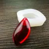 Molde de Resina de Cristal con Agujero para Colgante, Molde de Silicona de Gota de Agua para Collar, Materiales para Joyería Hecha a Mano DIY