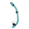 Tubo de respiración seco completo para esnórquel, artefacto de ventilación de silicona completo, aparato de respiración subacuático antiasfixia plegable para adultos