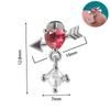 Piercings Labiales de Acero Inoxidable Transfronterizos Sin Rosca, Animal Flor Corazón Cruz Uñas para Hueso de la Oreja, Pin de Perforación de 1 mm Aro Labial