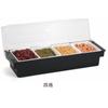 Caja de fruta de plástico de múltiples rejillas caja de condimentos frescos bar bar con rejilla caja de fruta caja decorativa para cócteles venta al por mayor