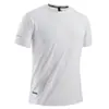 Camiseta Popular de Seda de Hielo para Hombre, Camisa Deportiva de Secado Rápido con Cuello Redondo y Manga Corta con Estampado Sencillo, Elástica, Transpirable, Sensación de Hielo, Talla Grande