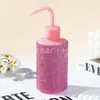 Nueva Botella Limpiadora de Pestañas Incrustada de Diamantes Tipo Exprimidor Boca Curva Botella Limpiadora de Pestañas Herramienta Auxiliar de Limpieza para Manicura 250ml