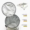 Bolsa Redonda para Fiambrera, Bolso Bandolera Térmico, Bolsa Térmica de Papel de Aluminio Espesado, Bolsa para el Almuerzo de Oficinista, Bolsa Térmica para Alimentos al Aire Libre
