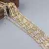 Cor de Cobre Preservadora de Cor 4mm Corrente de Pérolas Artificiais Pulseira Colar Caseiro Acessórios de Joias DIY Feitos à Mão Material de Embalagem para Acessórios