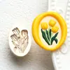Nueva Serie de Plantas y Flores en Relieve Sello de Cera Sello de Metal Cabeza Rosa Diente de León Tulipán Diario Cabeza de Cobre