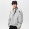 Chaqueta de solapa versátil de estilo Old Money de moda para hombre, abrigo Harrington de corte limpio de alta gama