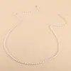 Moda europeia e americana personalidade temperamento moda imitação de pérola corrente de cintura verão simples sexy casual ornamentos de cintura corrente para roupas calças feminina