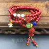 Pulsera de cinabrio boutique este año de vida pulsera de anillo único anillo liso doble valiente joyería para hombres y mujeres regalo fábrica al por mayor