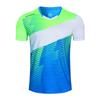 Camisetas de uniforme de bádminton en stock con impresión personalizada. Camiseta de tenis de mesa de verano para entrenamiento, competición y clases de impresión