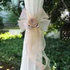 Abrazaderas de Cortina de Lazo Estilo Francés, Decoraciones para Cortinas Transparentes, Cuerdas de Amarre Florales, Accesorios para Ventanas de Bodas, Dormitorios y Salas de Estar