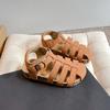 Sapatos Infantis Estilo Coreano 2026 Verão Sandálias Birkenstock para Meninas Sapatos Romanos Fechados para Meninos Sapatos de Praia Infantis Sapatos para Bebês Meninas