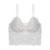 Sujetador de Encaje Inalámbrico para Pechos Pequeños, Copa Triángulo, Conjunto de Ropa Interior Fina con Calzones, Camisola para Mujer con Almohadillas en el Pecho para Realzar la Apariencia del Busto