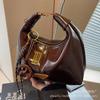 Bolso de Mujer de Gama Alta de Nicho Transfronterizo Otoño/Invierno Vintage 2026 Nuevo Bolso de Hombro Cruzado Bolso de Mano Bolso de Viaje