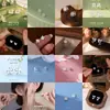 Conjunto de Brincos Studs de Prata 925 Trevo de Quatro Folhas Studs para Cartilagem da Orelha Nicho High-End Vendedor Quente de Ano Novo Brincos Versáteis para Outono e Inverno