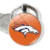Venda Quente Transfronteiriça NFL Time Pedra Preciosa 32 Logos de Equipe de Futebol Americano NFL Pingente Anel em Relevo Pingente de Chaveiro
