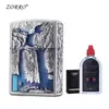 Zorro Zk37 Alpine Flow Estilo Chino Retro Antiguo Rueda de Amolar Creativo Moderno Encendedor para Hombre Un Clic Dropshipping